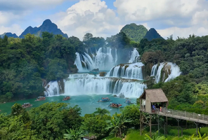 春节1期：【桂西南5天】德天跨国瀑布-明仕田园-河池百鸟岩-百魔洞-渠洋湖-鹅泉-柳州-南宁