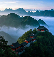 2026年1月1日-3日 新年祈福 登盛世武当山 游南河小三峡 摄秘境五龙河 休闲三日游（2+1vip豪华大巴）