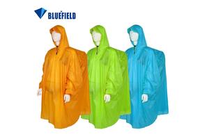 蓝色领域15D涂硅超轻专业户外雨衣