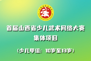 2022年首届山西省少儿武术网络大赛 集体项目 少儿甲组报名