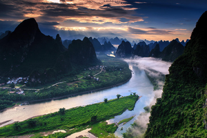 【漓江徒步】4.04-06、五一、端午｜徒步漓江18公里，骑行遇龙河，兴坪古镇，老寨山，漫步黄姚古镇