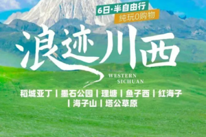 【大美稻亚·6日】7人即升级豪奢保姆车稻城亚丁+墨石公园+理塘+鱼子西+红海子+海子山+塔公草原6日 · 半自由行2-8
