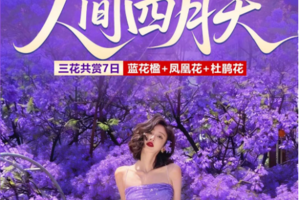 【人间四月天7天】昆明&西昌双城蓝花楹、元谋土林、黑井古镇、攀枝花凤凰花、邛海公园、大石板村、九十九里温泉瀑布、七里坝杜