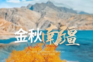 【金秋南疆】9天，共赏世界级胡杨秋色，喀什-芦苇荡-盘龙古道-塔里木胡杨林-温宿大峡谷-塔哈漫湿地