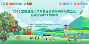 2025第三届荔枝采摘季助农活动暨定安县职工健步走