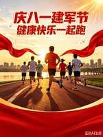“庆八一建军节”健康快乐一起跑