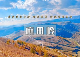 【国庆1日｜麻田岭】云中草原漫山秋色小天山の秋染麻田岭-邂逅金色草原的童话(初级强度)