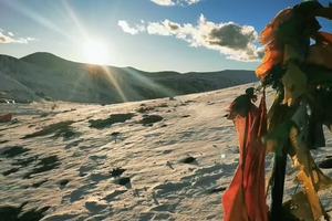 雅哈垭口观日照金山