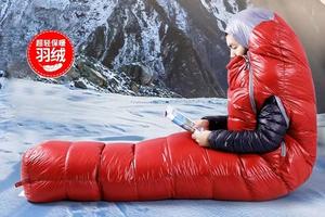喜马拉雅羽绒睡袋大人加厚防寒户外成人冬季露营野营野外鹅绒抗寒