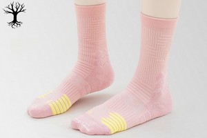 荒野女士中筒徒步袜透气吸汗毛巾底专业户外运动徒步登山跑步篮球袜立体包裹抗菌防滑无骨SH2080