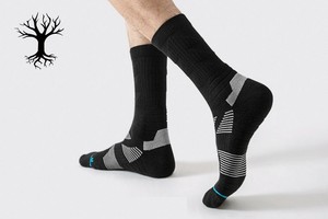 荒野专业羊毛运动袜男士中筒徒步登山户外秋冬保暖无骨毛圈加厚抗寒保暖无忧徒步登山必SH1080