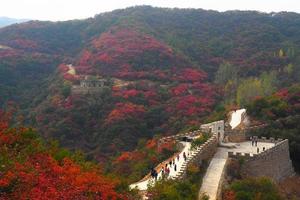 2021.10.27【乐平户外】新线巩义岭沟寨赏万亩红叶~隋朝古长城~逍遥谷~小龙池~雪花瀑布~芦苇荡一天9公里休闲徒步