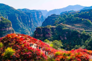 10.30-31【乐平户外】徒步金秋太行秘境“关后大峡谷-灵鹫峰-回龙挂壁-石板河-十字岭-九峰山-陈楼天梯两天穿越