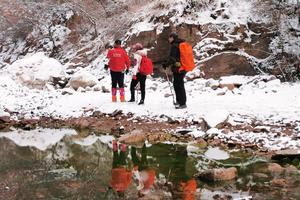 2021.12.25【乐平户外】新线路济源太行森林步道金寨段--九连洞10公里休闲徒步赏雪景