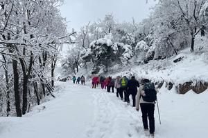 初六2022.2.6【乐平户外】新线路洛宁嶕峣山一天休闲赏雪摄影8公里徒步