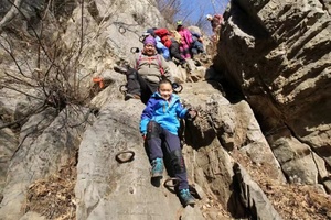 2022.3.13【乐平户外】焦作沁阳神农山铁环兽道--临川寺--网红十八拐一天13公里徒步穿越