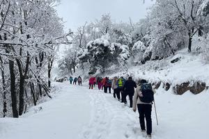 2023.2.9【乐平户外】洛宁嶕峣山一天休闲赏雪摄影8公里徒步