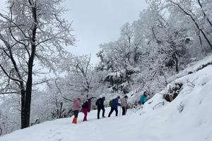 2023.2.12【乐平户外】洛宁嶕峣山一天休闲赏雪摄影8公里徒步