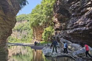 2023.6.29【乐平户外】探索新线路--杨柏大峡谷一天11公里徒步穿越