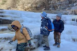 2024.1.6【乐平户外】亲子线--南太行九曲涧--冰河一天8公里休闲徒步滑冰 