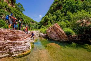 2024.1.14【乐平户外】休闲徒步线--山西阳城杨柏大峡谷一天休闲徒步溜冰 品大锅烩菜