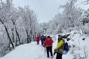 2024.1.17【乐平户外】绝美线路--洛宁嶕峣山一天8公里休闲徒步 赏雪 摄影