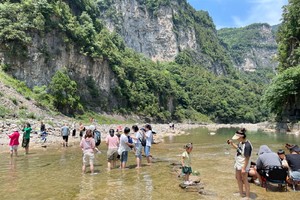 2025.7.20【乐平户外】穿越被誉为"太行山中的乌孙古道"~蟒河大峡谷一天溯溪 嬉水 徒步