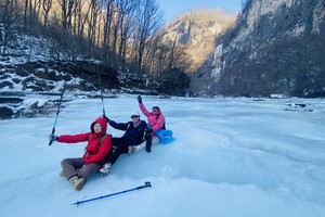 2026.1.10【乐平户外】绝美线路-陵川世外桃源箭眼山-冰河一天10公里休闲徒步溜冰 赏冰挂