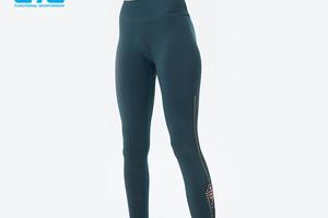 UTO悠途 女裤夏季新品运动服跑步训练健身快干休闲弹力修身瑜伽打底裤透气紧身长裤 军绿色 L