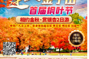 【10月18-19日】清远磁悬浮列车-连山金子山首届枫叶节