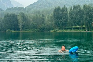 2024.9月16 中秋节第二天【江山户外】济源蟒河-泗坪水库一日8km徒步、溯溪玩水，山野烧烤活动