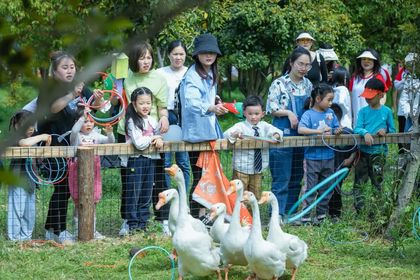 五一亲子野趣营 | 抓鸡、摸鱼、大锅饭、做青团、玩游戏、采桑葚……