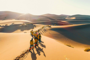 【腾格里沙漠4天】2025经典腾格里沙漠4天3晚“五湖穿越”52KM徒步