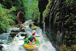 【古龙峡漂流2天】每周二、四出发古龙峡漂流、星球营地、自助烤肉  篝火晚会、山地越野车2日游
