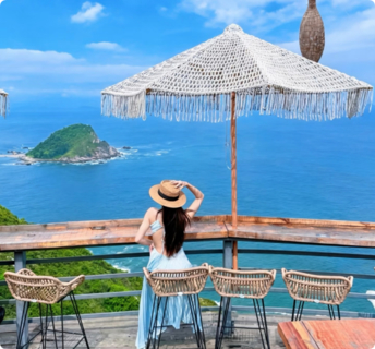买一送一丨看要求，【悬崖咖啡厅+浪漫萤火虫】8.16日网红悬崖咖啡Bamboo ，俯瞰醉美山海美景，暗夜社区夏夜浪漫萤火虫