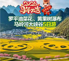 【2026春节】罗平油菜花、黄果树瀑布 马岭河大峡谷5日游
