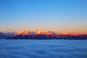 【徒游贡嘎】海螺沟+华尖山+龙华山徒步+雅家梗红石滩5日·10人精品小团