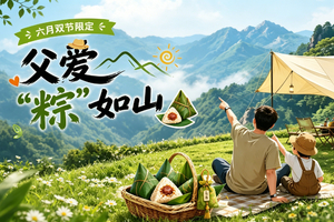 父爱“粽”如山，齐云探山野营地亲子出游派对