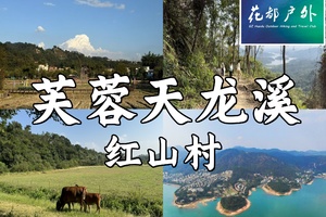 官方活动，铁定成行！1月18日星期日【花都芙蓉嶂】天龙溪-茅輋红山村18KM徒步大会，花都广州佛山巴士接送，广100系列