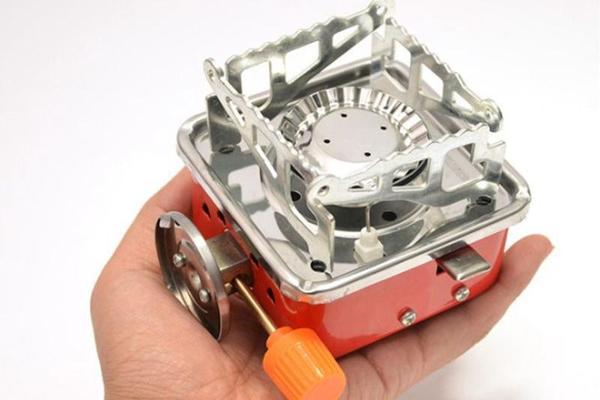 户外燃气炉 迷你小四方炉 便携式折叠卡式炉野营炉头野炊具