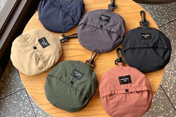 防水渔夫帽可收纳包包盆帽夏季薄款速干户外登山帽男士遮阳帽子女