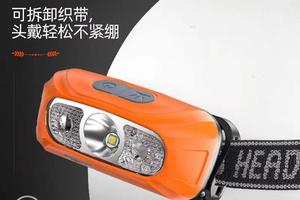 强光头灯充电超亮头戴式照明灯超长续航感应户外夜钓鱼家用手电筒