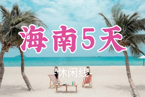 即将成团！春节初二2.18-2.22【海南5天】万宁石梅湾，三亚亚龙湾，大东海，蜈支洲岛，椰梦长廊，湛江菠萝的海！