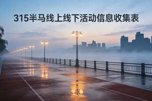 3.15半马线上线下活动信息收集（抽奖链接）
