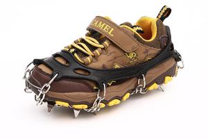 儿童冰爪11齿户外防滑冰抓小孩徒步登山雪地滑雪防摔雪爪防滑鞋套鞋钉 