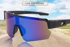 新款防紫外线墨镜自行车户外运动骑行眼镜炫彩太阳镜