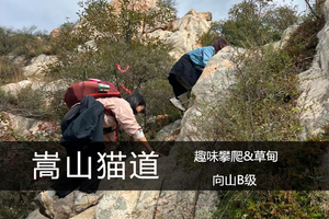 向山B级·9.23（周三）：嵩山猫道经典小攀爬，登嵩山草甸