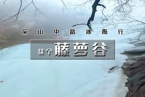 【天行•1日•藤萝谷踏冰】原始冰河冰瀑の冷水峪-河防口-九谷口8公里<初级>