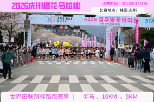 2026年庆州樱花马拉松直通名额