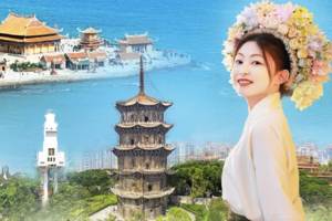 福建【漫游泉州5天】泉州西街，开元寺，蟳埔簪花围，晋江梧林古村落、洛伽寺，泉州